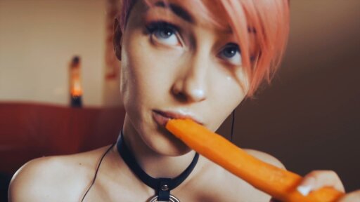 MyKinkyDope ASMR - 2017-05-14 - 4k ASMR Bunny. Carrots eating & Breathing like rabbit - MyKinkyDope